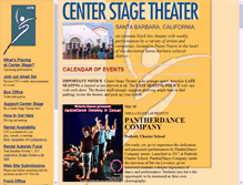 Tablet Screenshot of centerstagetheater.org